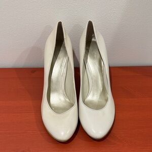Nine West Classic White Heels